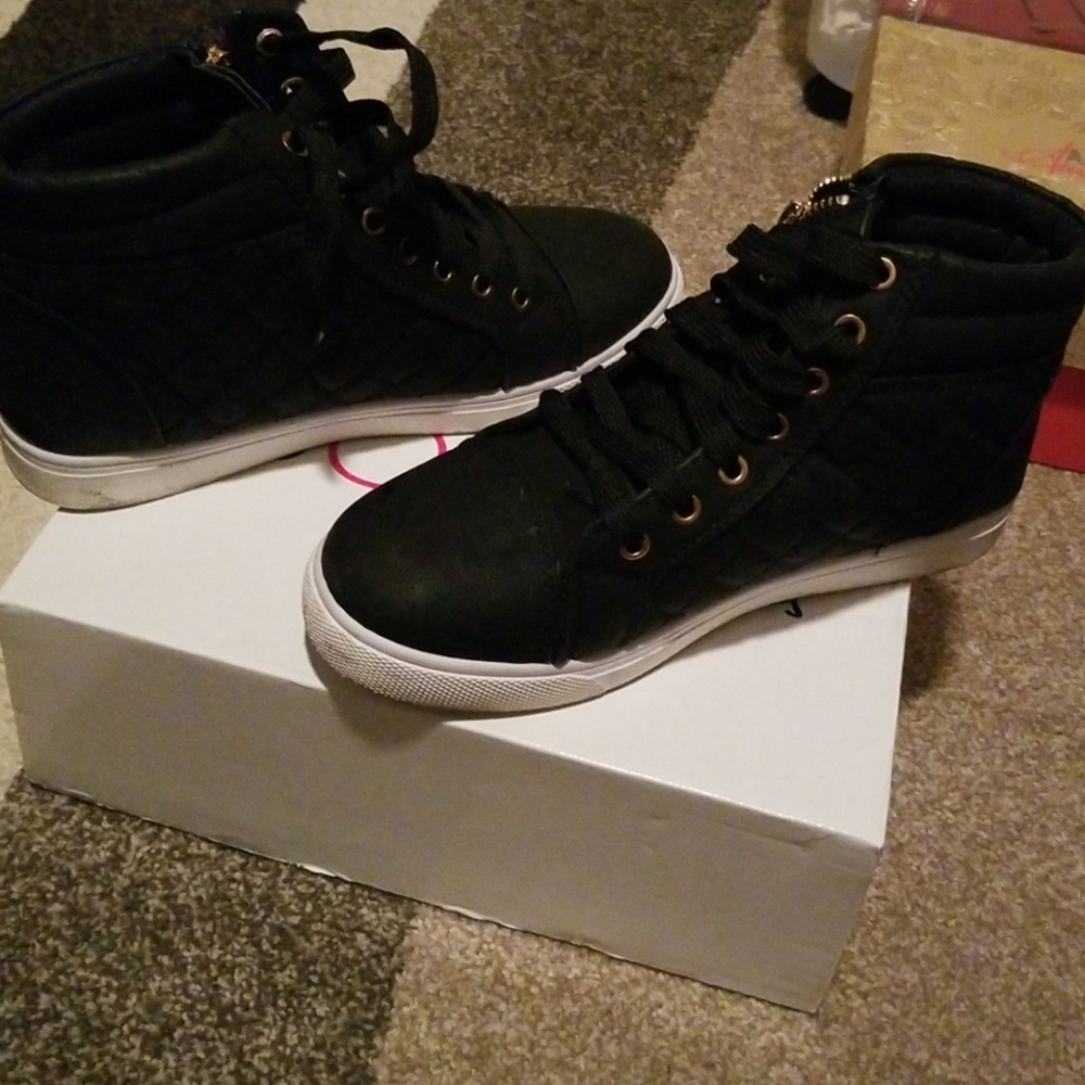 Black sneakers